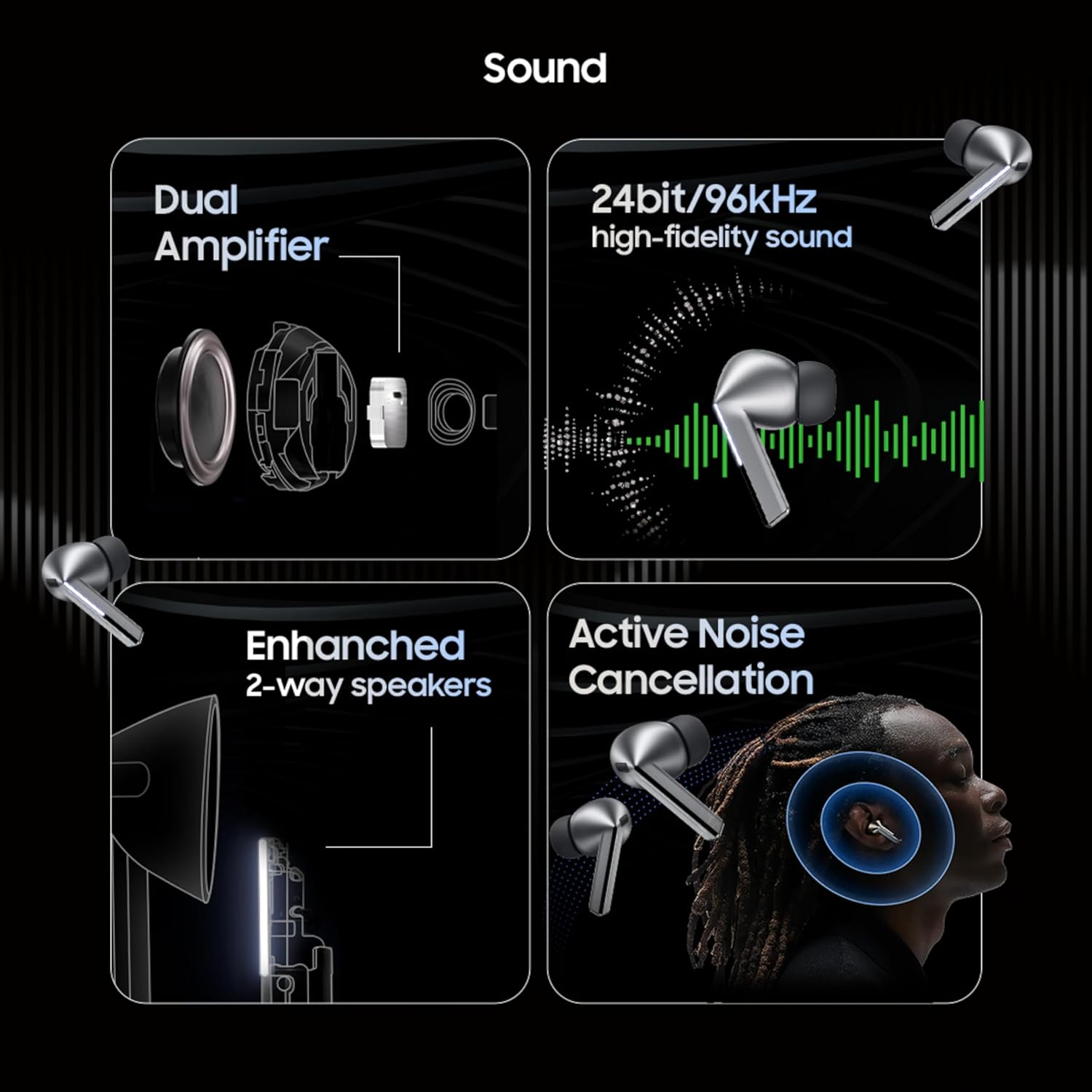 Samsung Galaxy Buds3 Pro Wireless Earbuds, Powered by Galaxy AI, IP57, Active Noise Cancellation, Adaptive Noise Control, 37hrs Battery, 360 Surround Sound, Pinch Controls, Galaxy Ecosystem, Silver - Image 2