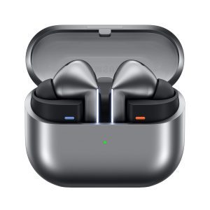 Samsung Galaxy Buds3 Pro Wireless Earbuds, Powered by Galaxy AI, IP57, Active Noise Cancellation, Adaptive Noise Control, 37hrs Battery, 360 Surround Sound, Pinch Controls, Galaxy Ecosystem, Silver
